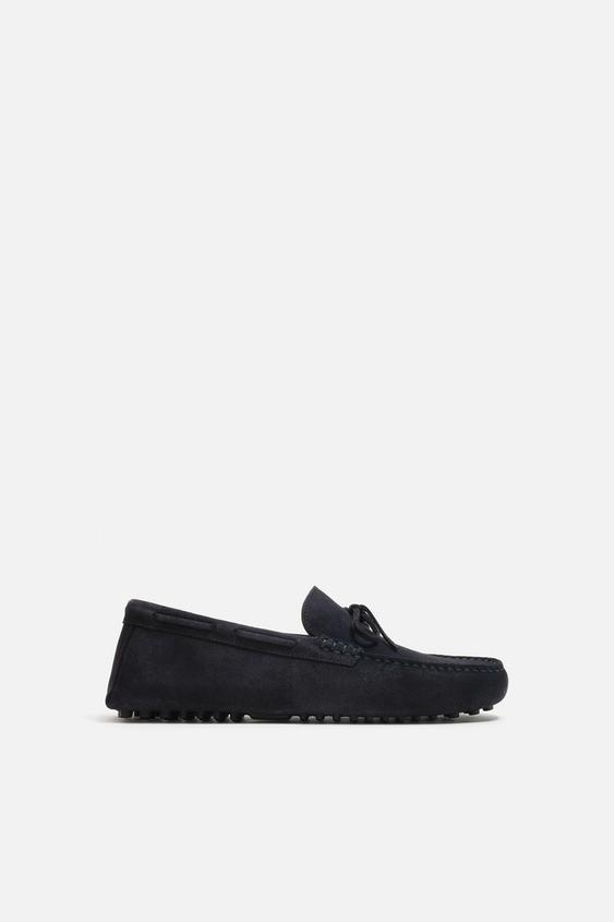 کفش لوفر مردانه زارا casual leather loafers limited edition