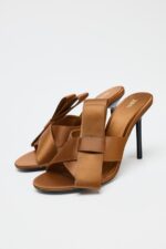 صندل پاشنه دار زنانه زارا SANDALS WITH SIDE BOW
