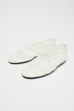 کفش بالرین زنانه زارا FLORAL MESH BALLERINAS