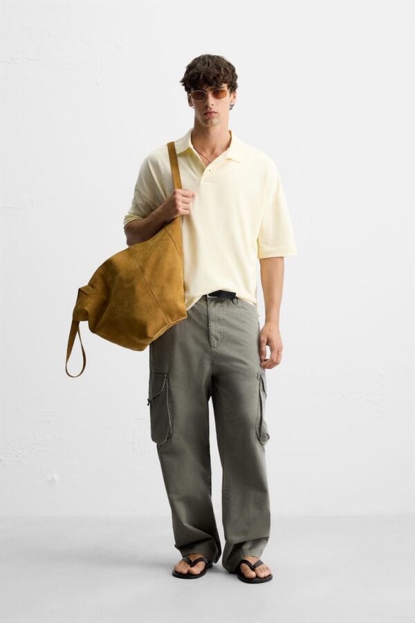 پولوشرت مردانه زارا relaxed fit polo shirt