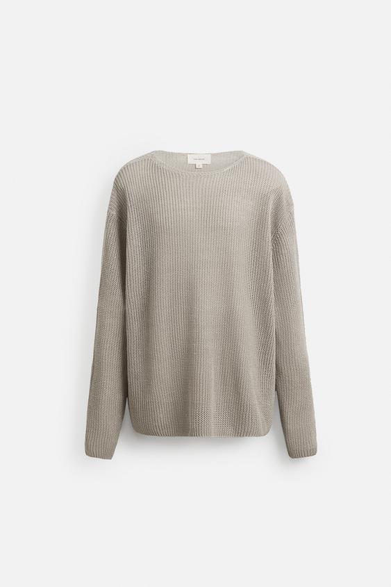 پلیور مردانه زارا HEMP KNIT JUMPER