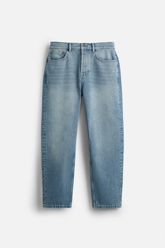 شلوار جین مردانه زارا STRAIGHT ANKLE FIT JEANS