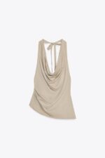 تاپ زنانه زارا DYED EFFECT HALTER TOP