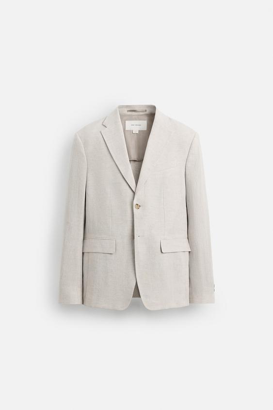 کت لینن مردانه زارا 100% LINEN SUIT BLAZER