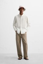 پیراهن مردانه زارا REGULAR FIT SHIRT WITH POCKET