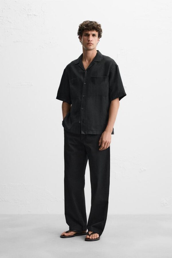 شلوار مردانه زارا مدل straight relaxed fit