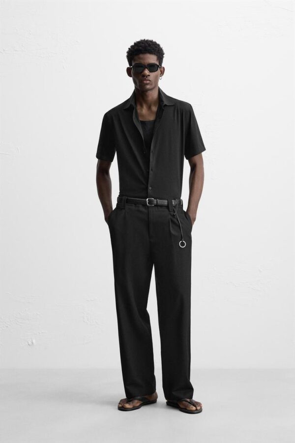 پیراهن مردانه زارا مدل slim fit با تکنولوژی ضد چروک
