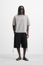 تیشرت مردانه زارا RELAXED FIT TECHNICAL T-SHIRT