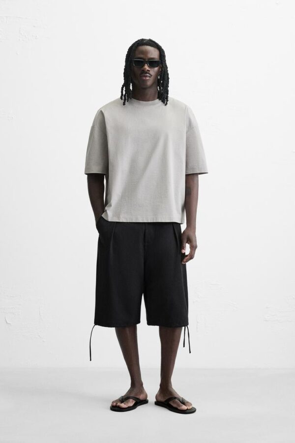 تیشرت مردانه زارا relaxed fit technical t-shirt