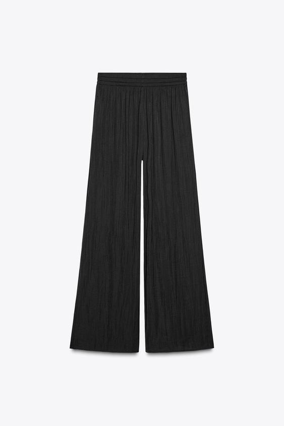 شلوار زنانه زارا wide flowing trousers