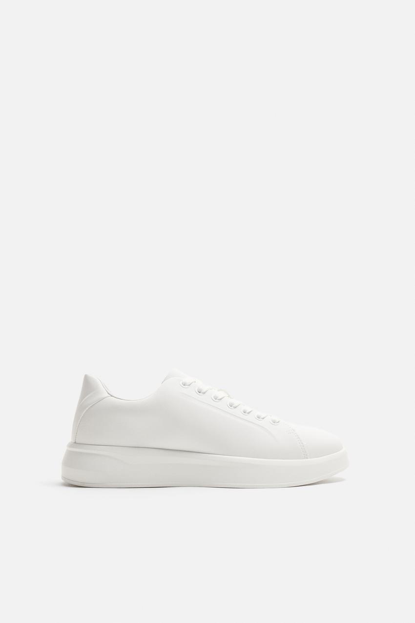 کفش کتونی مردانه زارا monochrome chunky trainers