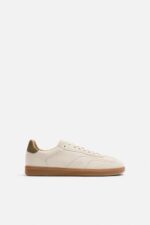 کفش اسپرت مردانه زارا LEATHER TRAINERS WITH CONTRAST SOLE