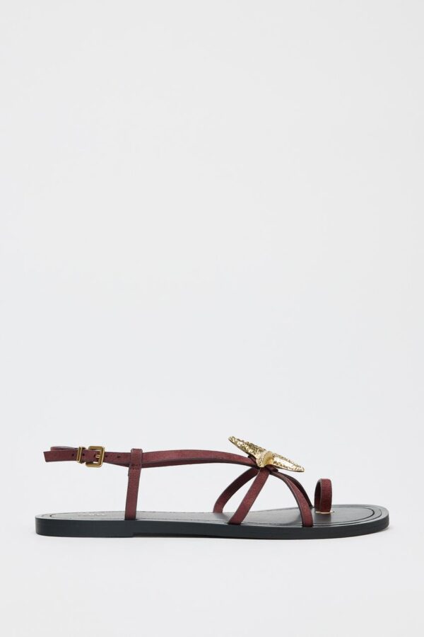 صندل زنانه زارا strappy sandals with metal detail