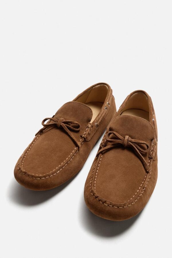 کفش لوفر مردانه زارا CASUAL LEATHER LOAFERS