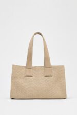 کیف زنانه زارا BRAIDED SUEDE SHOPPER