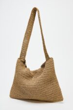 کیف زنانه زارا BEADED WOVEN TOTE BAG