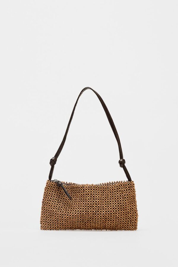 کیف دوشی زنانه زارا beaded shoulder bag