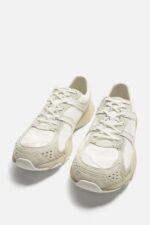 کفش کتونی مردانه زارا MONOCHROME TRAINERS