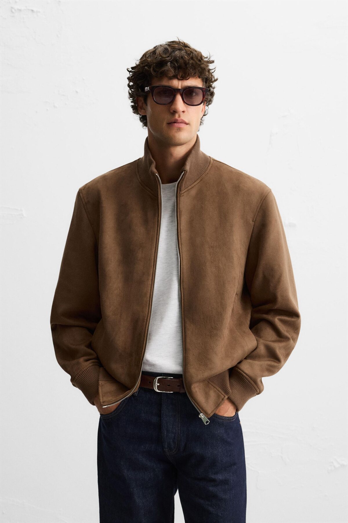 06318405778 a1 scaled کت جیر مصنوعی مردانه (faux suede jacket) از زارا ترکیه