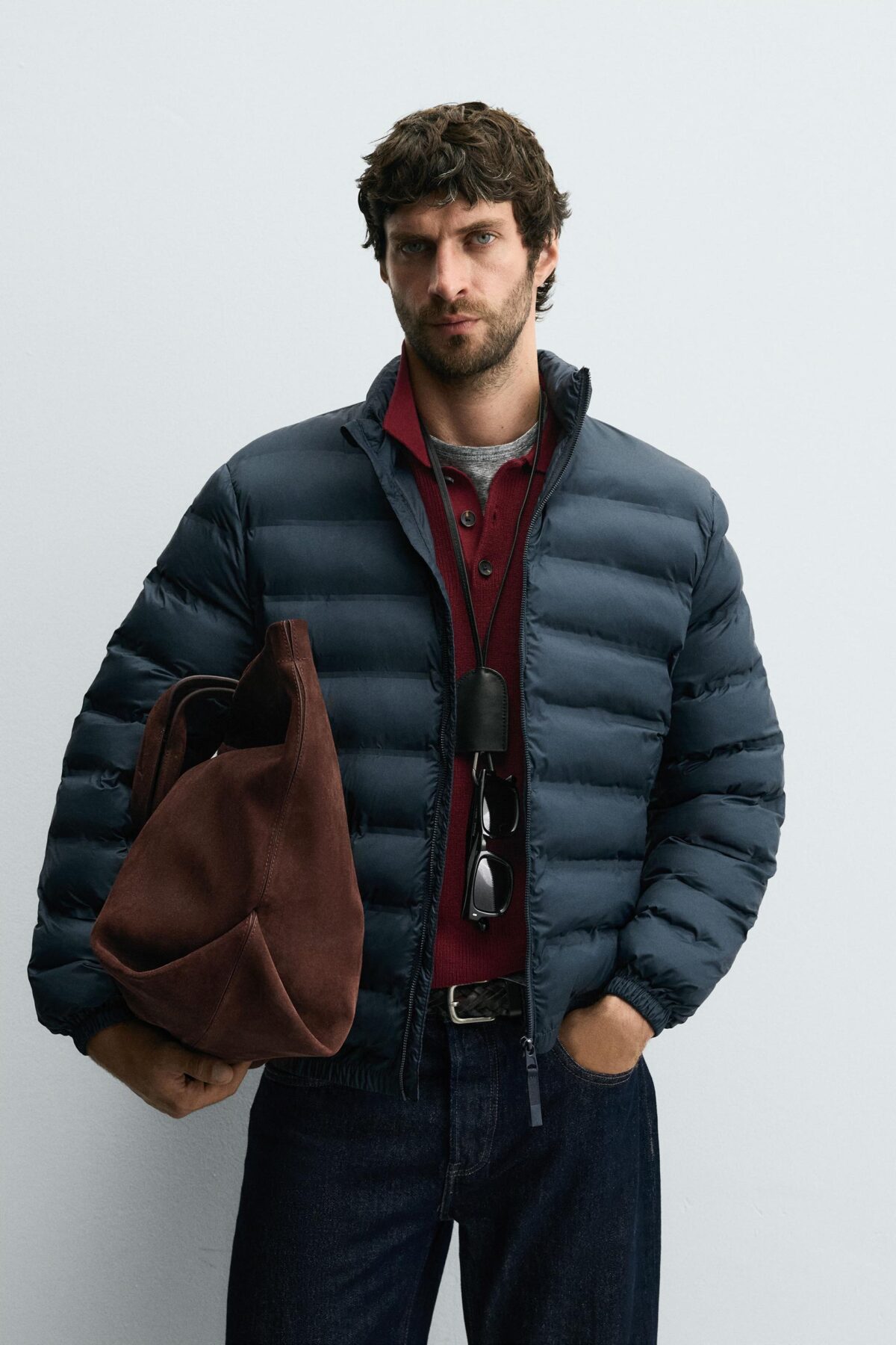 04302207401 a1 scaled کاپشن مردانه water-repellent lightweight padded زارا