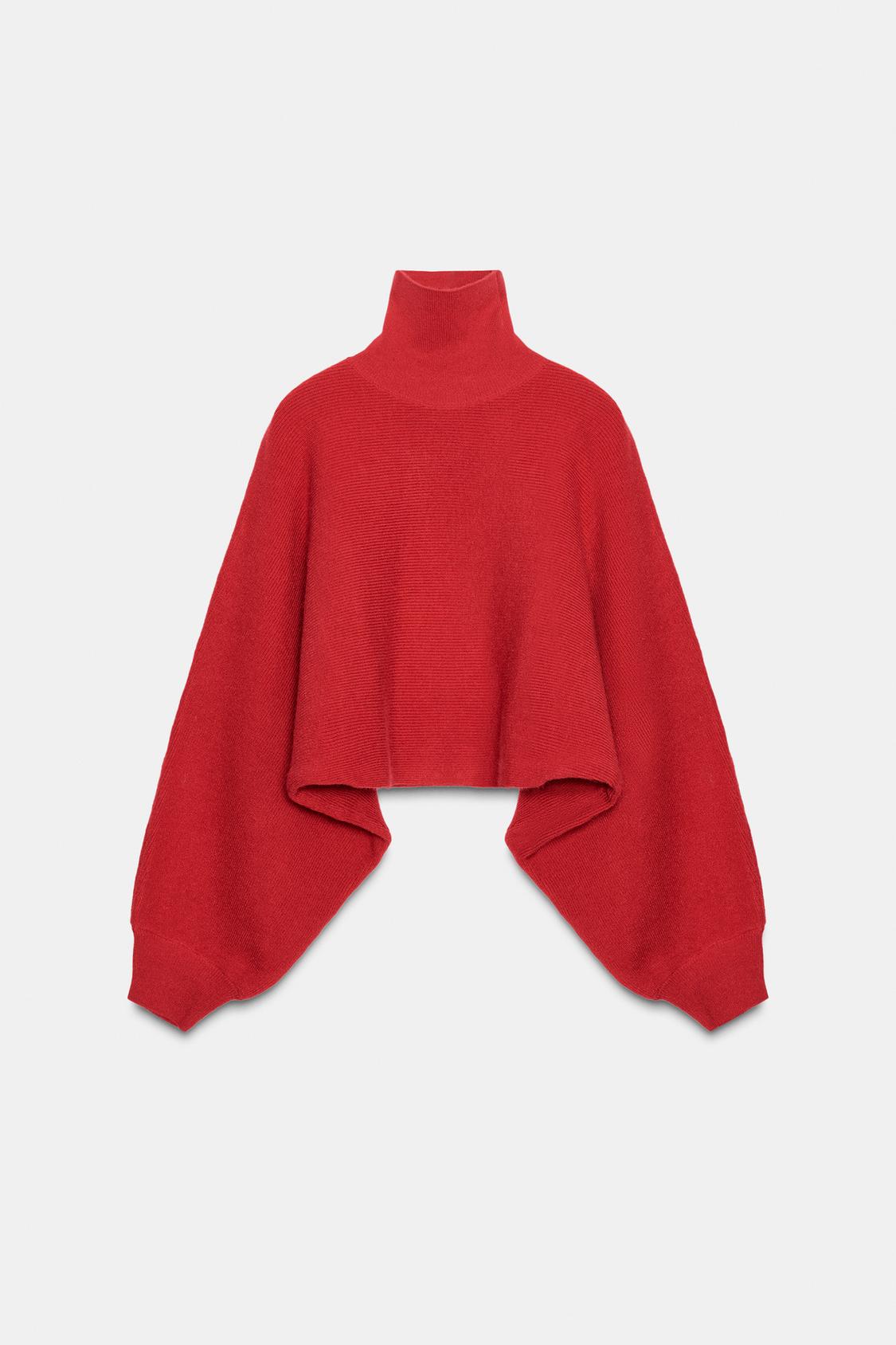 02893185600-E1 02893185600 e1 ژاکت بافت زنانه knit jumper with wide sleeves زارا