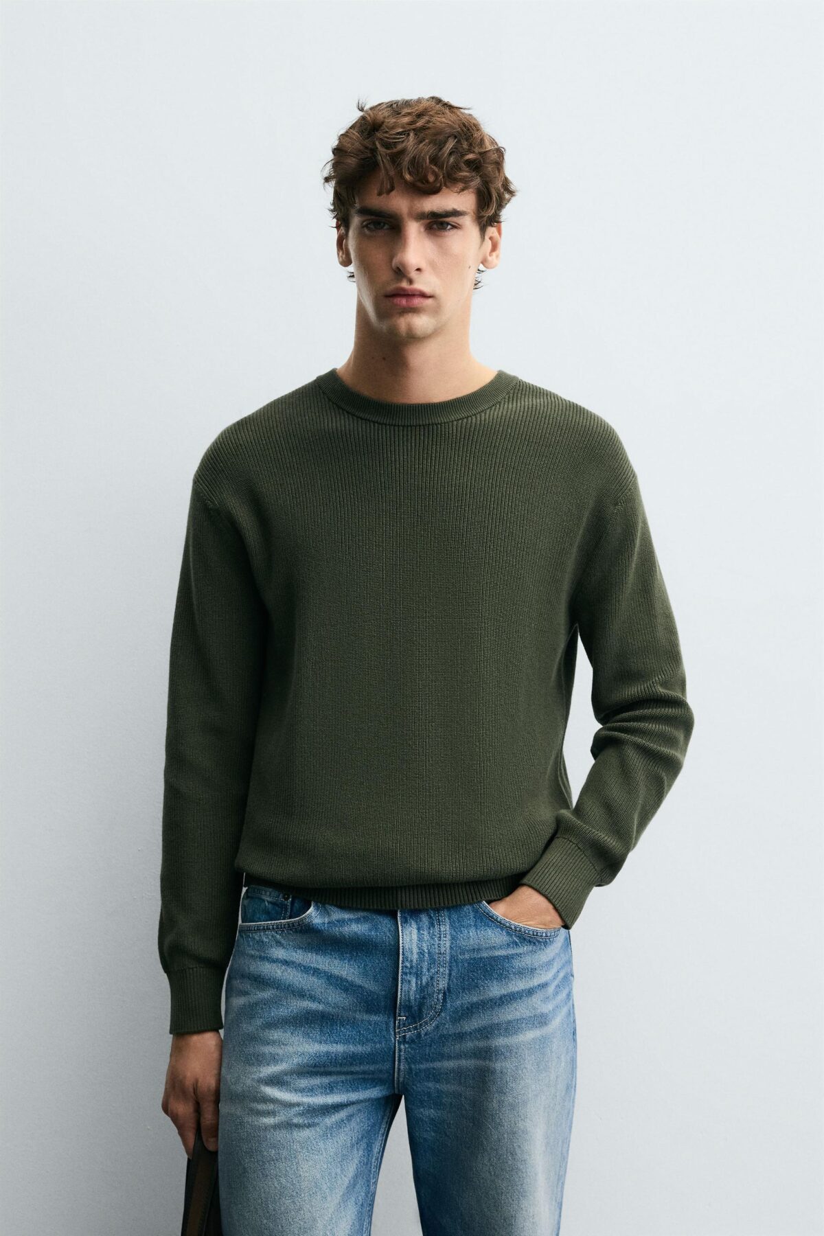 03284331500 a1 scaled پولیور بافت مردانهpurl knit sweater زارا