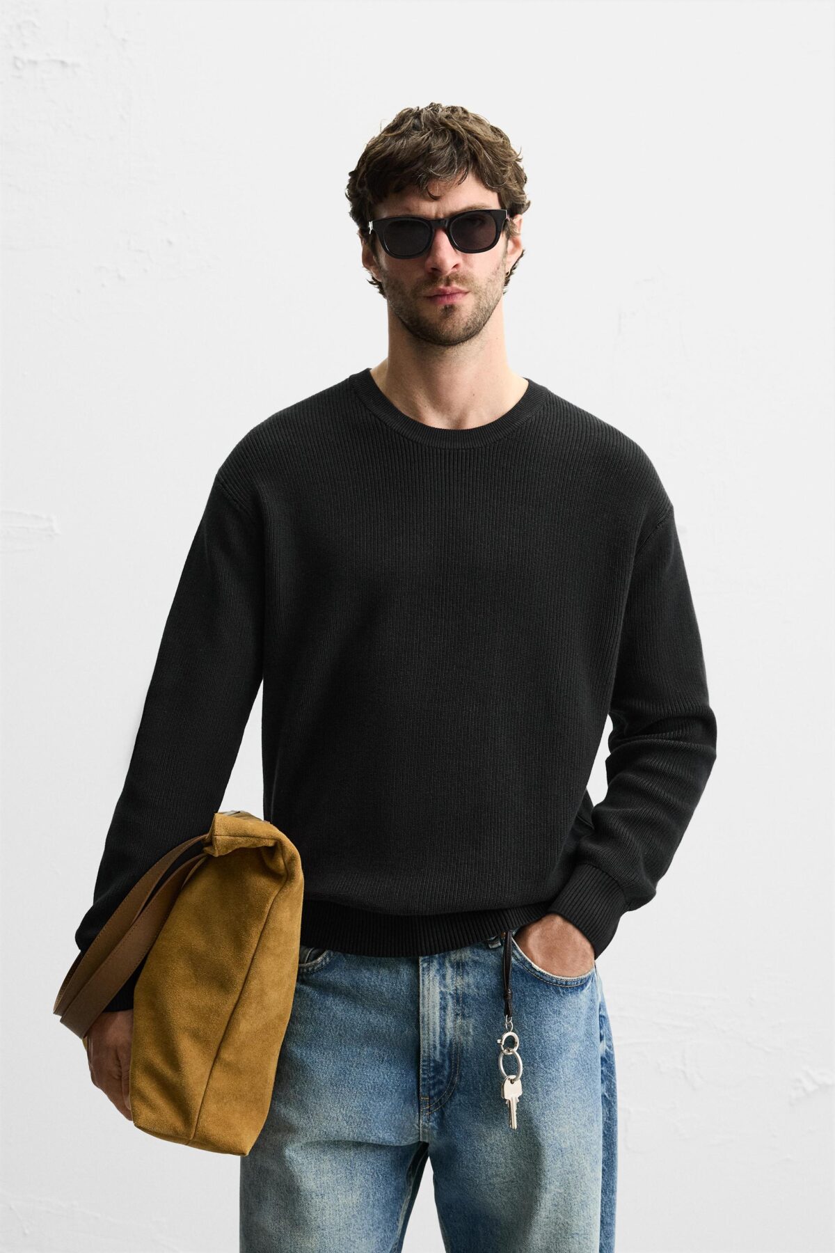 03284331800 a1 scaled پولیور بافت مردانهpurl knit sweater زارا
