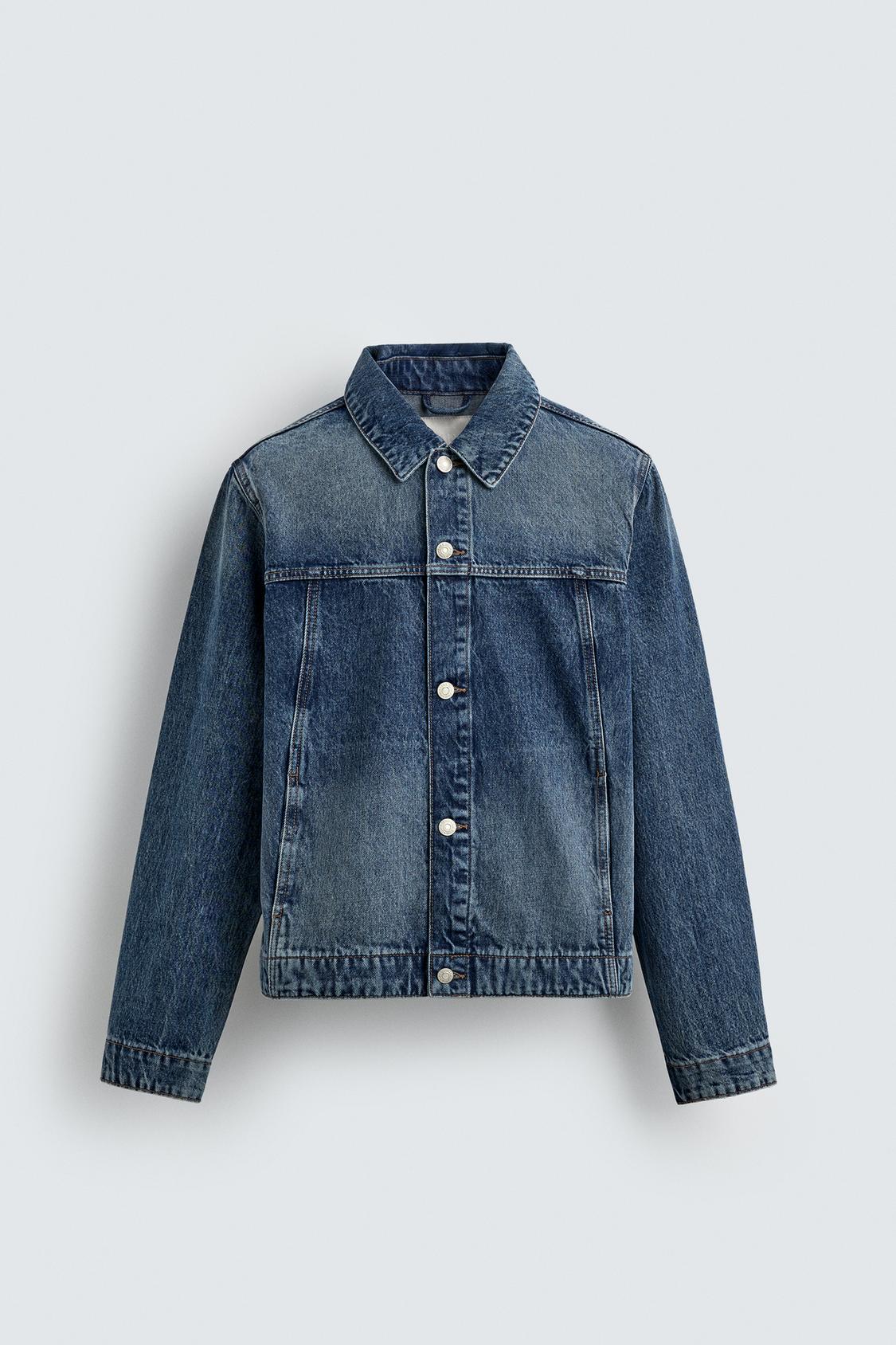 08062371407-E1 08062371407 e1 ژاکت جین مردانه basic denim jacket زارا